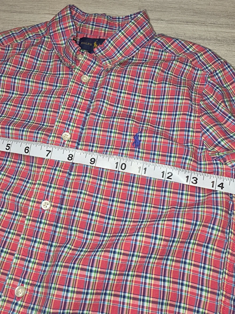 Ralph Lauren Long Sleeve Button Up Collared Shirt Boys Size 7 A4